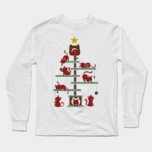 Christmas Tree - House Cats Long Sleeve T-Shirt